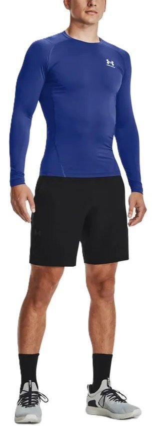 Under Armour HeatGear maglia a compressione a maniche lunghe da uomo, royal