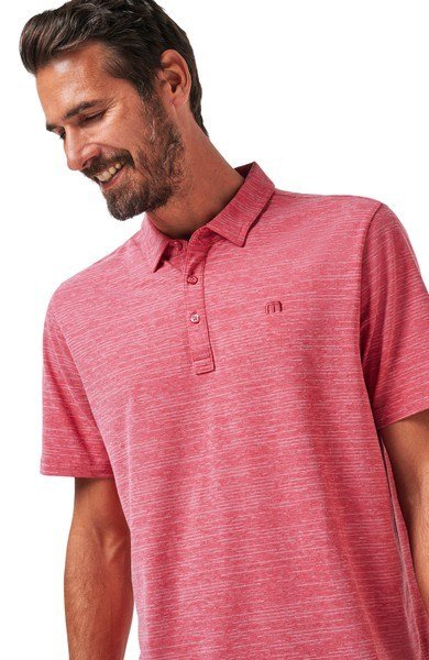 Travis Mathew The Heater polo da uomo, heather scooter