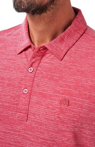 Travis Mathew The Heater polo da uomo, heather scooter
