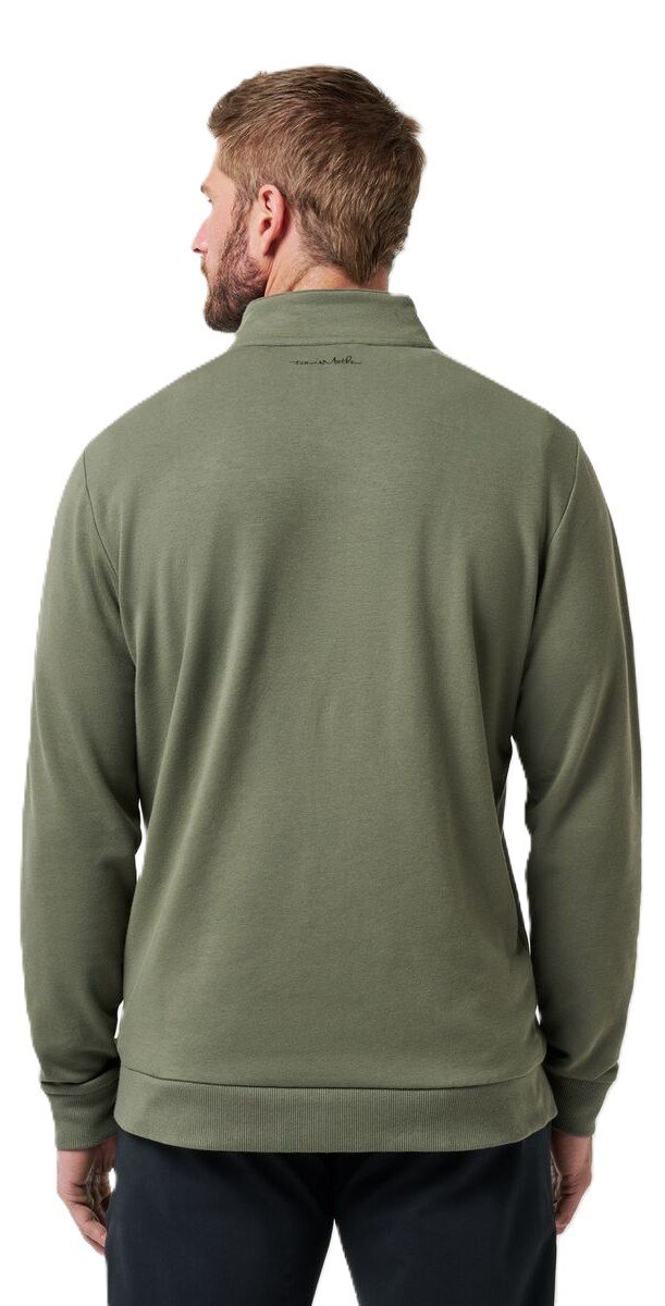 Travis Mathew Cloud Quarter Zip 2.0 felpa da uomo, dark olive