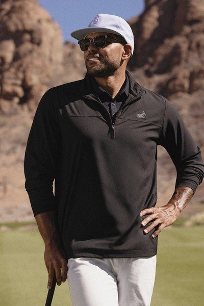 Travis Mathew Wanderlust quarter zip giacca uomo, nera