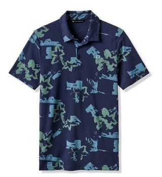 Travis Mathew Favorite Hello polo da uomo, total eclipse