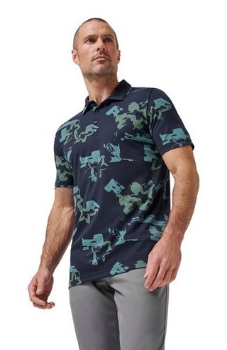 Travis Mathew Favorite Hello polo da uomo, total eclipse