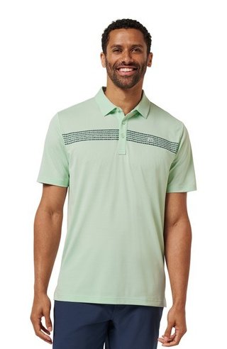 Travis Mathew River Boat polo da uomo, aqua foam