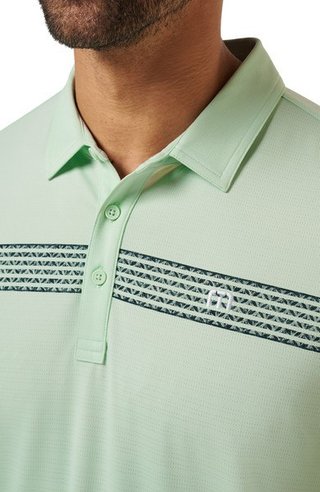 Travis Mathew River Boat polo da uomo, aqua foam