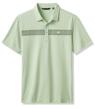 Travis Mathew River Boat polo da uomo, aqua foam