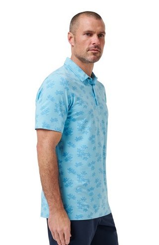 Travis Mathew Port Day polo da uomo, air blue