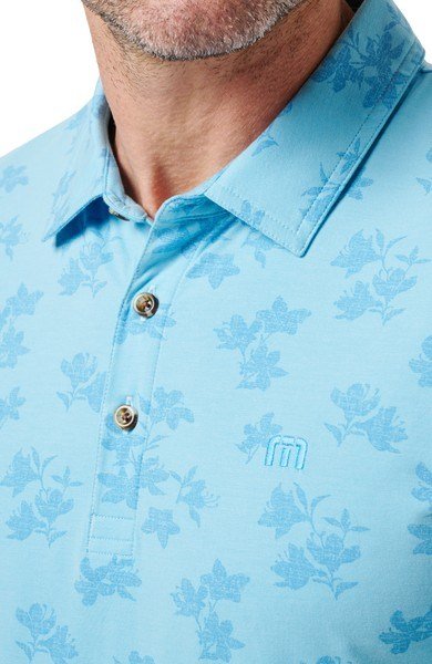 Travis Mathew Port Day polo da uomo, air blue