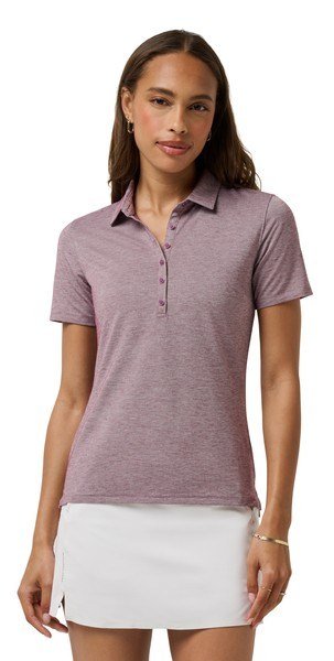 Travis Mathew Featherweight Active polo da donna, heather damson