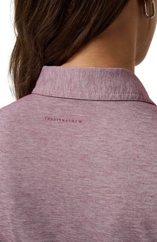 Travis Mathew Featherweight Active polo da donna, heather damson
