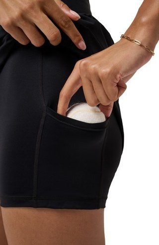 Travis Mathew Game Set Match gonna skort lungo da donna, nero