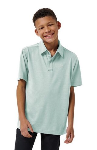 Travis Mathew The Heater junior polo da bambino, eggshell blue