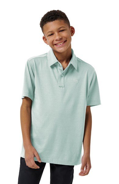 Travis Mathew The Heater junior polo da bambino, eggshell blue