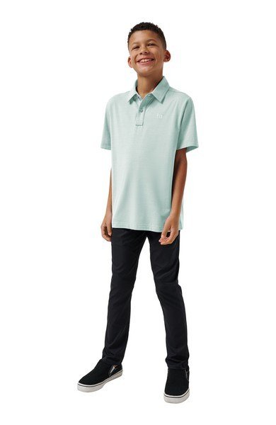 Travis Mathew The Heater junior polo da bambino, eggshell blue