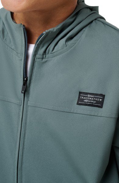 Travis Mathew Wanderlust junior felpa con cappuccio, balsam green
