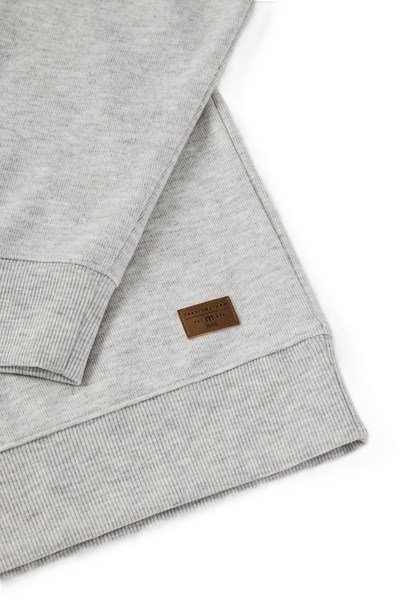 Travis Mathew Cloud maglione uomo 1/4 zip, heather grey