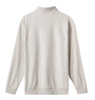Travis Mathew Cloud maglione uomo 1/4 zip, heather grey