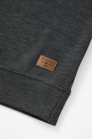 Travis Mathew Cloud maglione uomo 1/4 zip, heather black