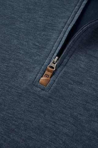 Travis Mathew Cloud maglione uomo 1/4 zip, heather navy
