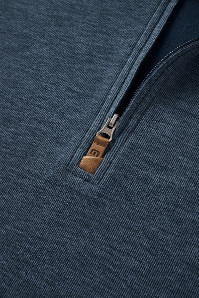 Travis Mathew Cloud maglione uomo 1/4 zip, heather navy
