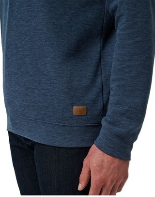 Travis Mathew Cloud maglione uomo 1/4 zip, heather navy