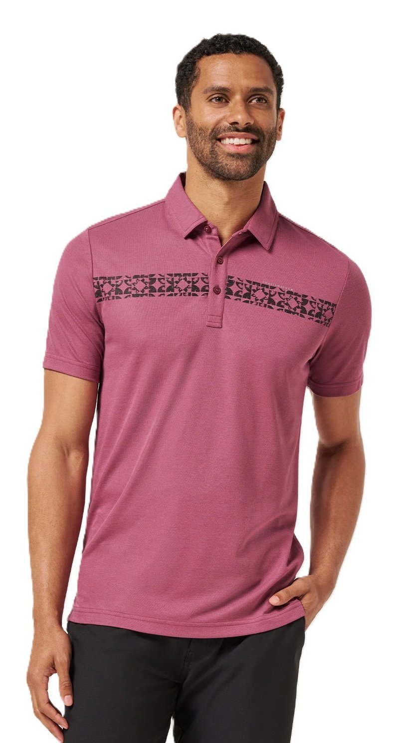 Travis Mathew Bungee Jump polo da uomo, damson