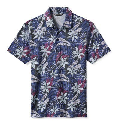 Travis Mathew Featherweight Open Bay polo da uomo, nero