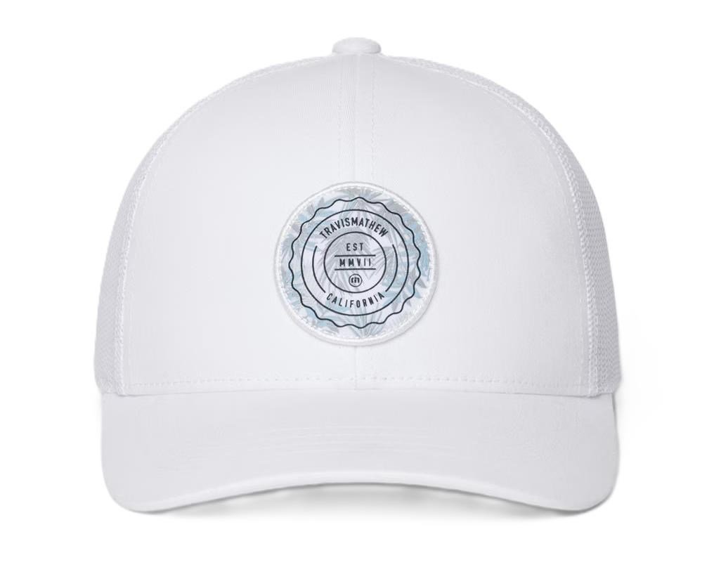 Travis Mathew The Patch Floral junior cappellino, bianco