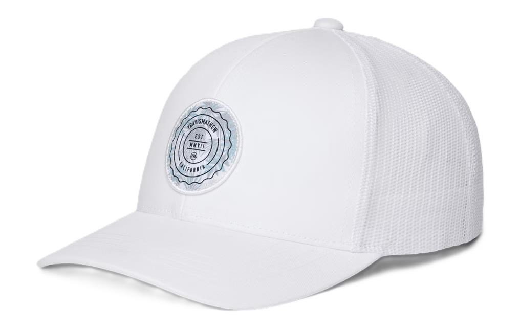 Travis Mathew The Patch Floral junior cappellino, bianco
