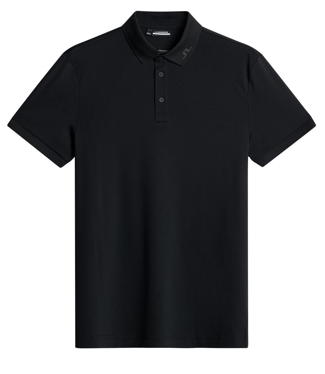 J.Lindeberg KV Print polo da uomo, nero