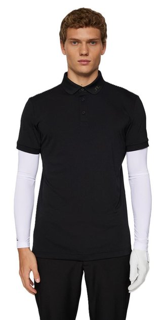 J.Lindeberg KV Print polo da uomo, nero