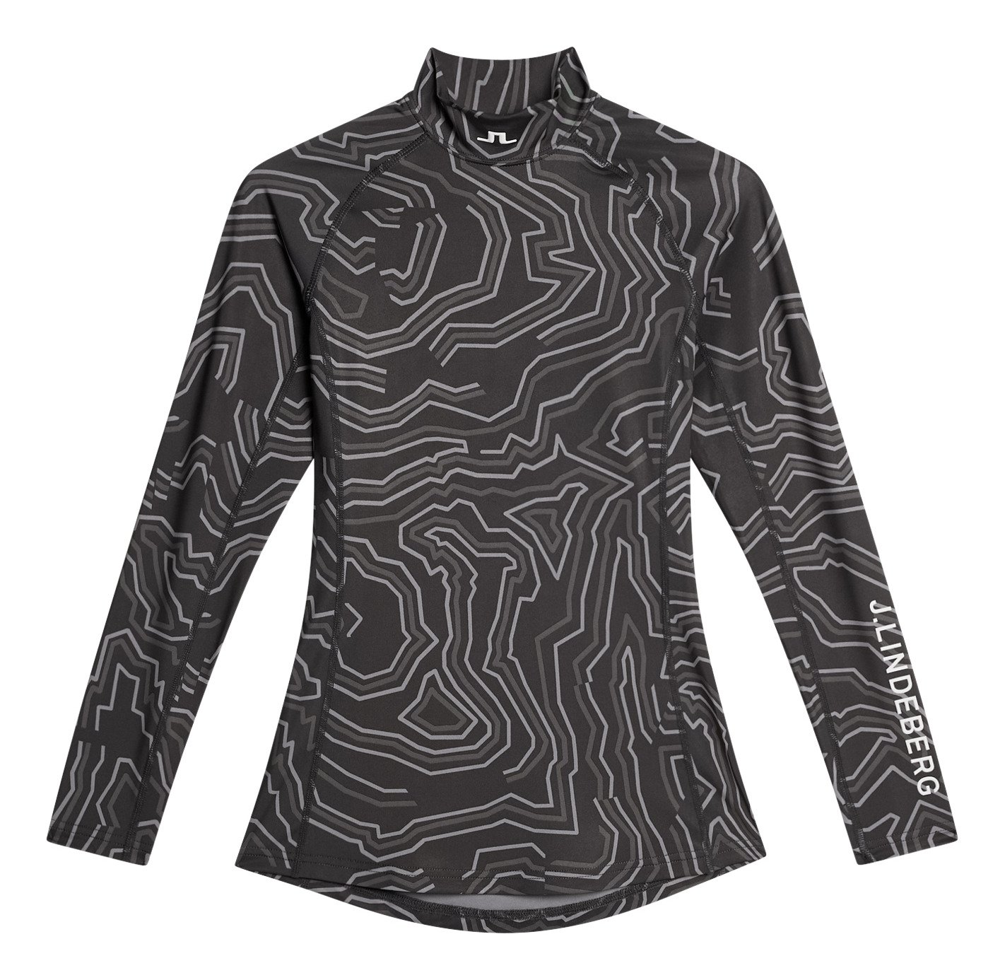 J.Lindeberg Ella Print Compression T-shirt da donna, asphalt