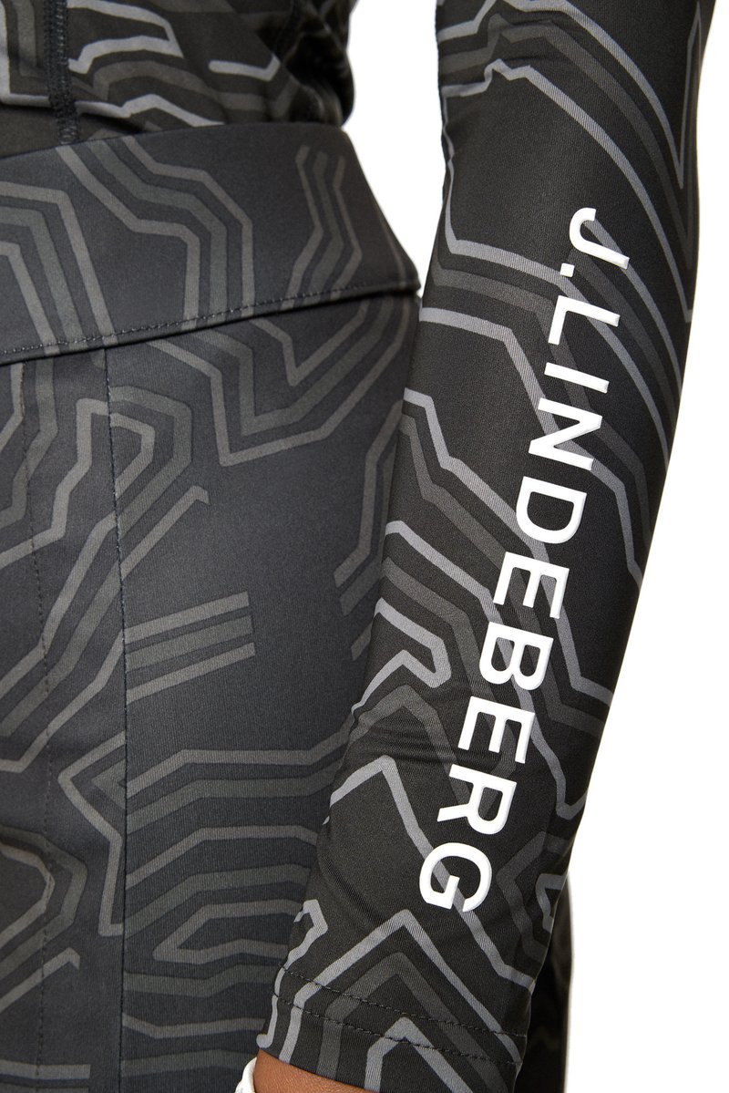 J.Lindeberg Ella Print Compression T-shirt da donna, asphalt