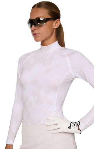 J.Lindeberg Ella Print Compression T-shirt da donna, warp gray lilac