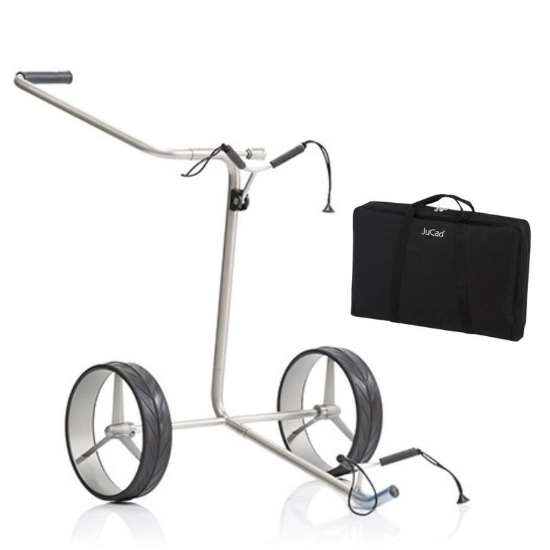JuCad Titan carrello manuale a 2 ruote + borsa da trasporto JTT, titanio