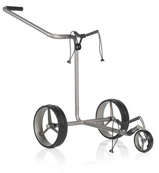JuCad Edition S carrello manuale a 3 ruote, lega di alluminio + borsa da trasporto JTT, argento