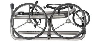 JuCad Edition S carrello manuale a 3 ruote, lega di alluminio + borsa da trasporto JTT, argento