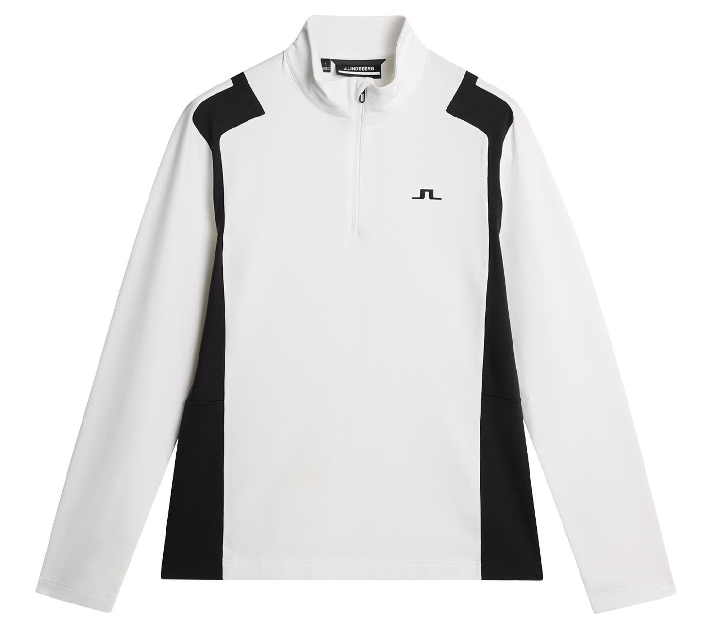 J.Lindeberg Lukas Quarter Zip felpa da uomo, bianca