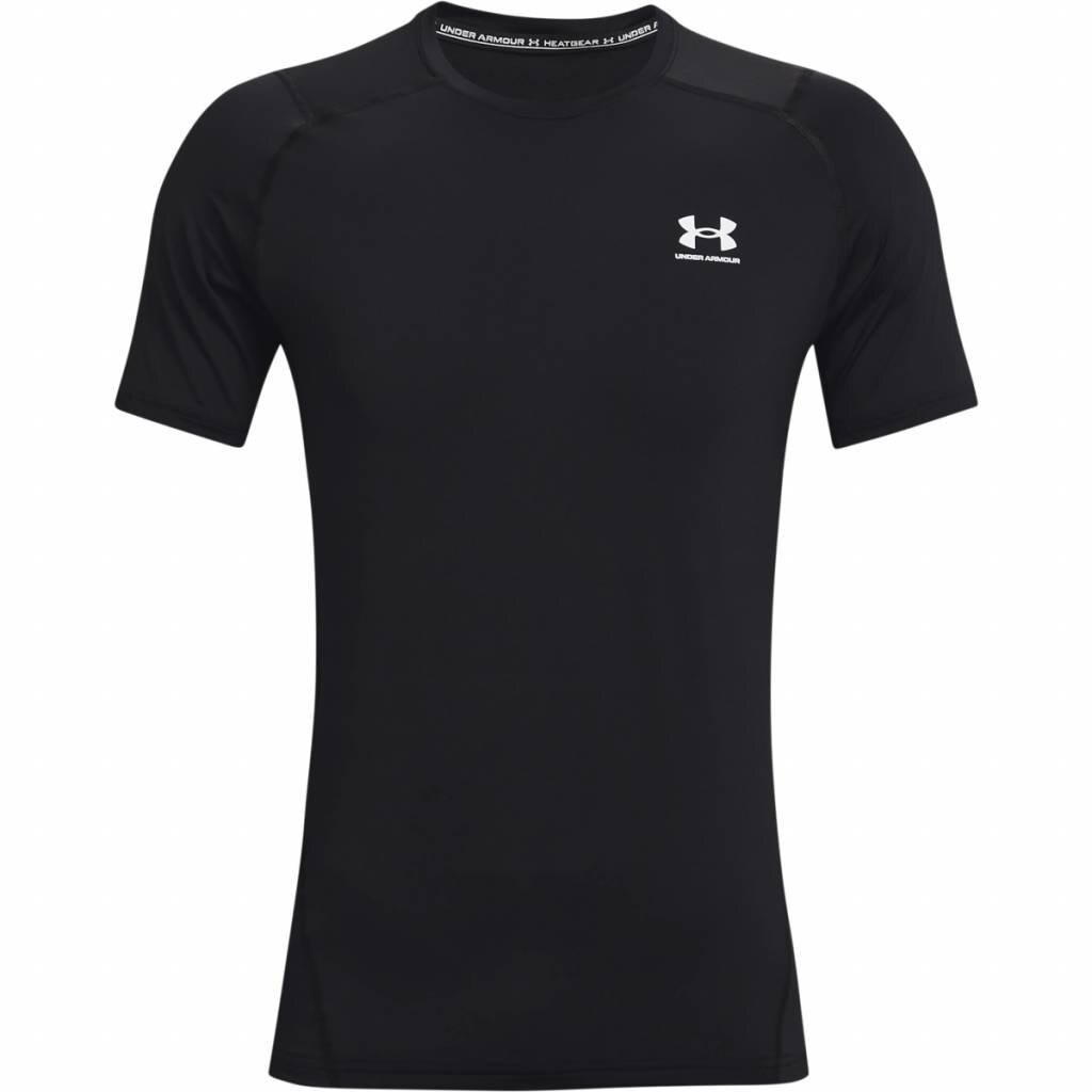 Under Armour HeatGear Fitted S t-shirt da uomo, nero