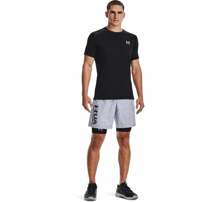 Under Armour HeatGear Fitted S t-shirt da uomo, nero