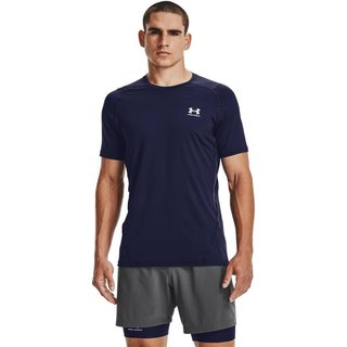 Under Armour HG Fitted SS t-shirt da uomo, midnight navy