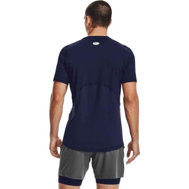 Under Armour HG Fitted SS t-shirt da uomo, midnight navy