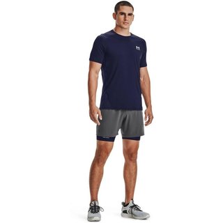 Under Armour HG Fitted SS t-shirt da uomo, midnight navy