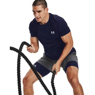 Under Armour HG Fitted SS t-shirt da uomo, midnight navy