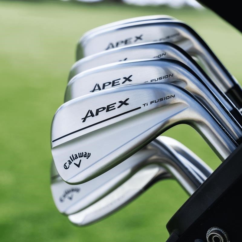 Callaway Apex Ti Fusion Plated ferri da uomo, acciaio