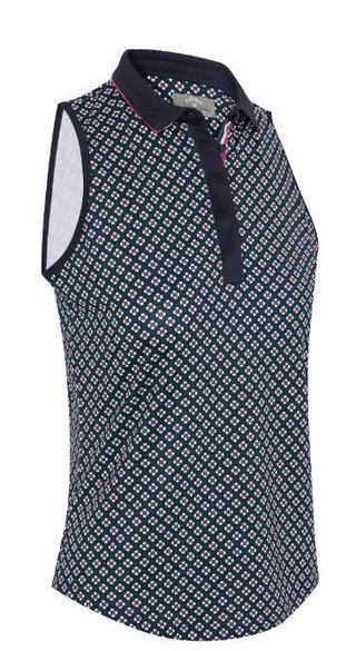 Callaway Mini Geo Floral Sleeveless top da donna, peacoat