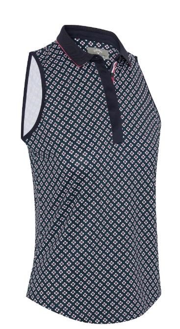 Callaway Mini Geo Floral Sleeveless top da donna, peacoat