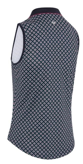 Callaway Mini Geo Floral Sleeveless top da donna, peacoat
