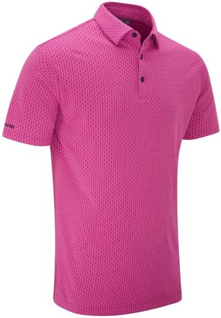 PING Hershel polo da uomo, ultra pink multi