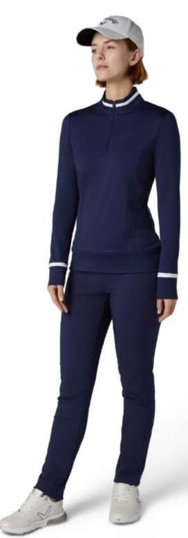 Callaway Thermal Long Sleeve Colourblock top da donna, peacoat